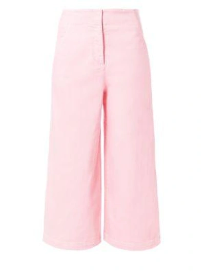 Shop Tibi Wide-leg Jeans In Pink