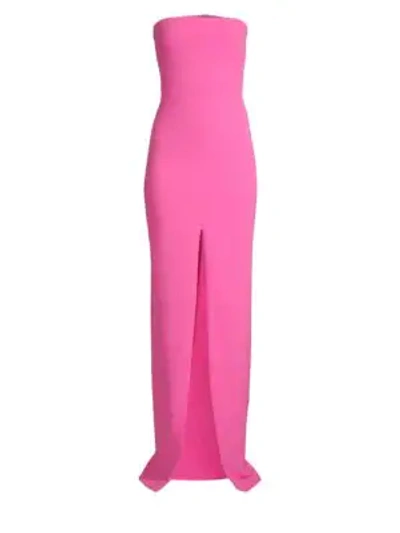 Shop Solace London Women's Bysha Strapless Gown In Hot Pink