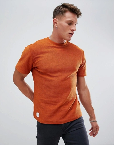 Shop Native Youth Short Sleeve Sweatshirt - Orange