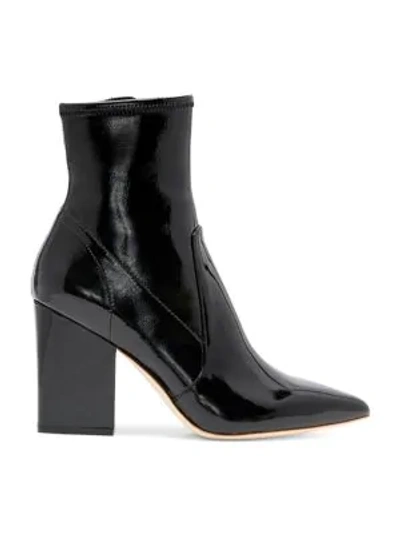 Shop Loeffler Randall Isla Patent Leather Ankle Boots In Black