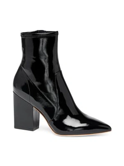 Shop Loeffler Randall Isla Patent Leather Ankle Boots In Black