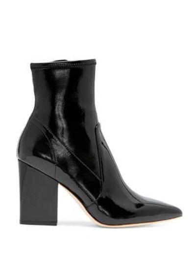 Shop Loeffler Randall Isla Patent Leather Ankle Boots In Black