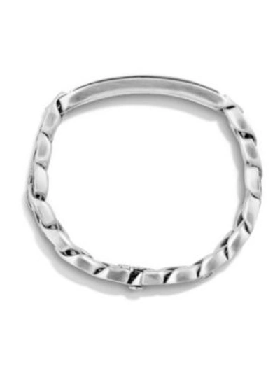 Shop David Yurman Maritime Onyx & Sterling Silver Curb Link Id Bracelet
