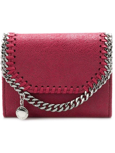 Shop Stella Mccartney Chain Embellished Purse - Pink In Pink & Purple