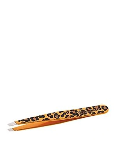 Shop Tweezerman Slant Tweezer, Patterned In Leopard