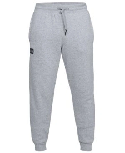 Shop Under Armour Men's Rival Fleece Joggers In Grey Heather