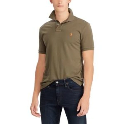 Shop Polo Ralph Lauren Men's Classic Fit Mesh Polo In Expedition Olive