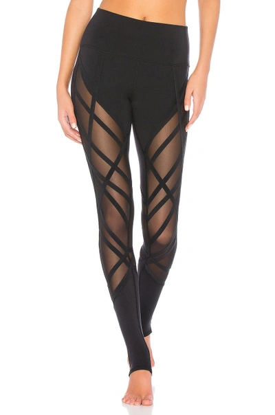 Shop Alo Yoga High Waist Wrapped Stirrup Legging In Black