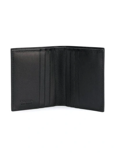 Shop Prada Printed Card Holder - Black