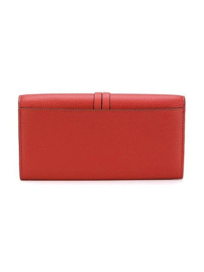 Shop Chloé Alphabet Wallet In Red