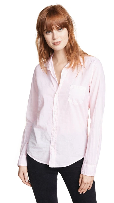 Shop Frank & Eileen Barry Button Down Shirt In Pale Pink