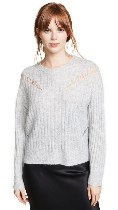 Shop Iro Opera Sweater In Pearl Grey