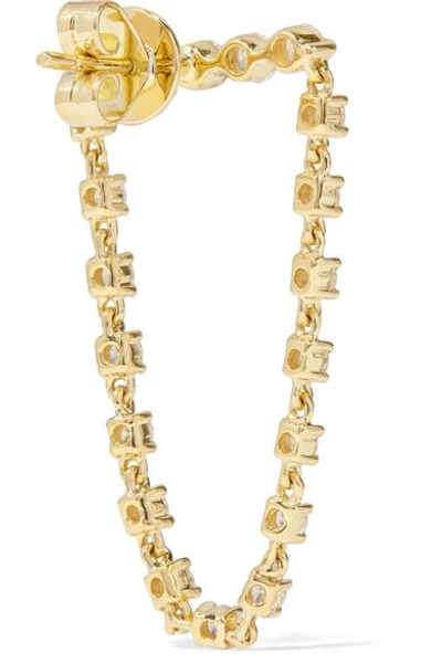 Shop Anita Ko Bar Loop 18-karat Gold Diamond Earring