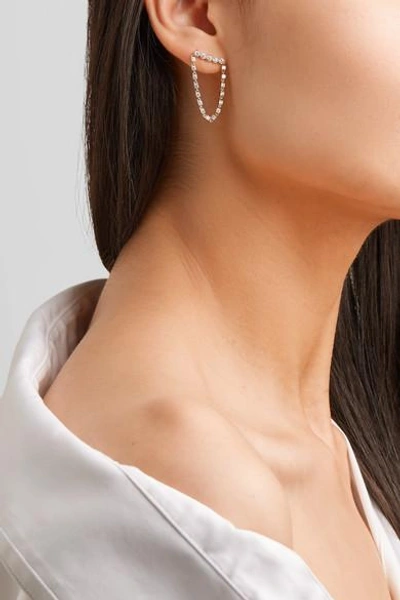 Shop Anita Ko Bar Loop 18-karat Gold Diamond Earring