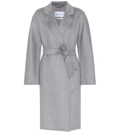 Shop Max Mara Laerte Cashmere Coat In Grey