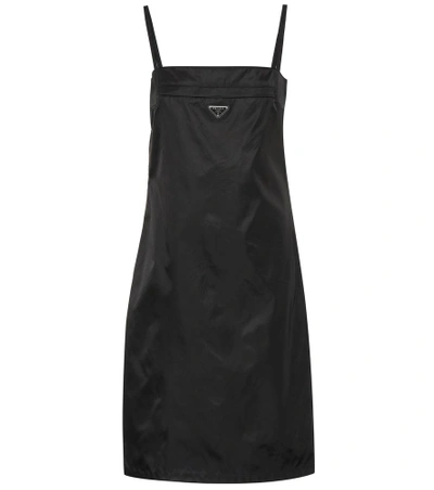 Shop Prada Nylon Minidress In Black