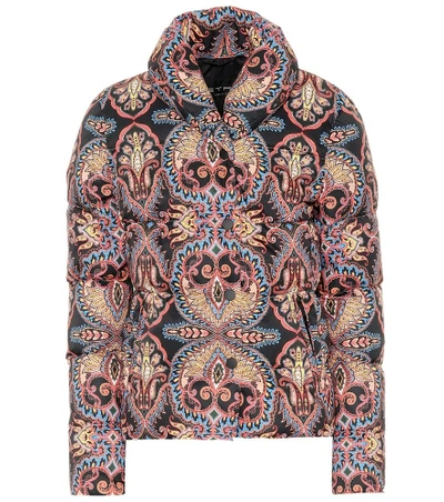 Shop Etro Paisley Puffer Jacket In Multicoloured