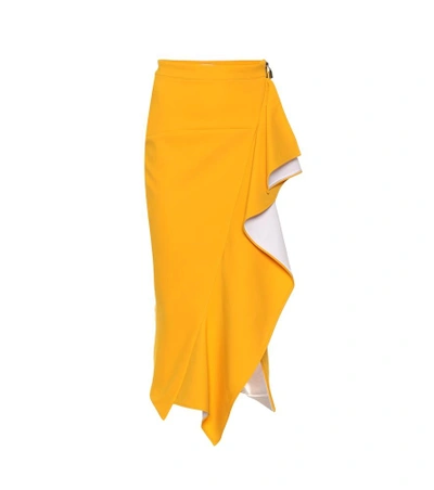 Shop Maticevski Paragon Skirt In Yellow