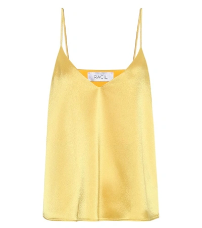 Shop Racil Satin Camisole In Yellow