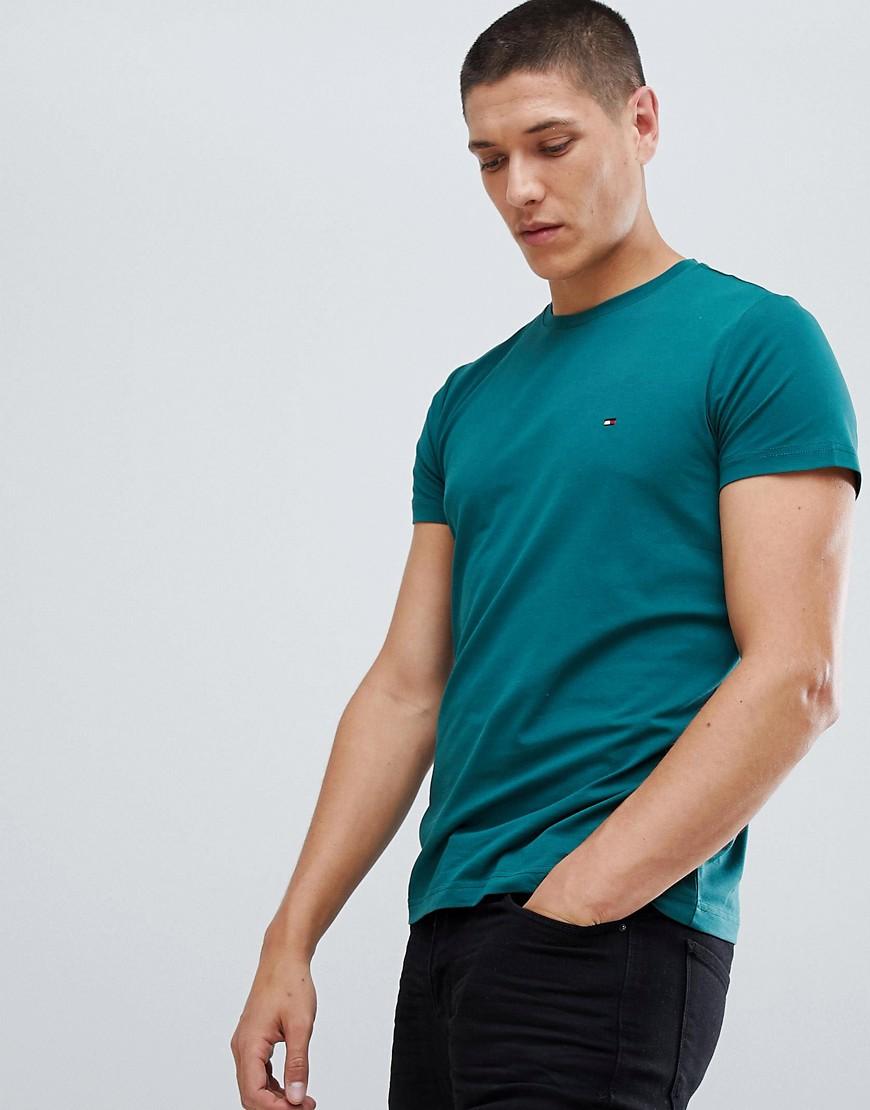 tommy hilfiger dark green shirt