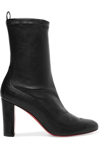 Shop Christian Louboutin Gena 85 Leather Boots In Black