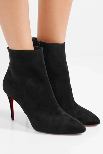 Christian Louboutin, So Kate 85 black suede ankle boots