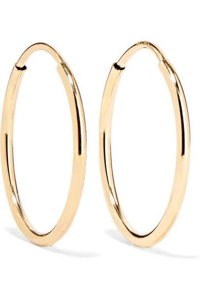 Shop Loren Stewart Infinity 10-karat Gold Hoop Earrings