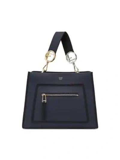 Shop Fendi Small Runaway Shoulder Bag In Dark Blue