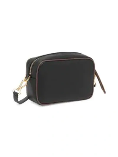 Shop Fendi Mini Leather Camera Bag In Black