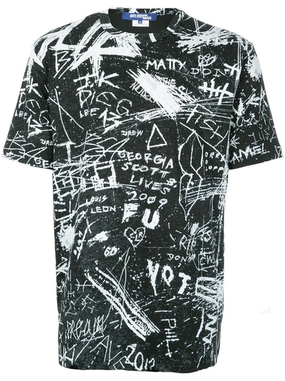 Shop Junya Watanabe Printed Graffiti T-shirt