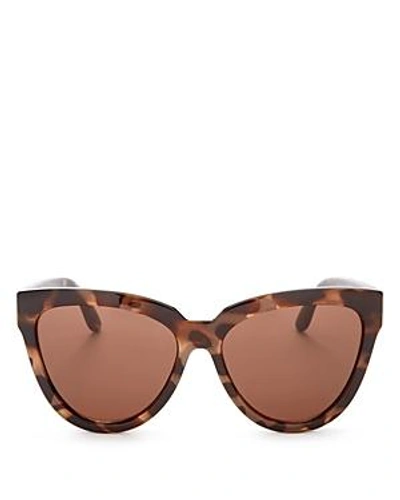 Shop Le Specs Women's Liar Liar Cat Eye Sunglasses, 57mm In Volcanic Havana/brown Solid