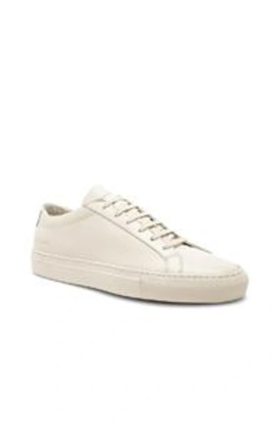 Shop Common Projects Original Leather Achilles Low In White