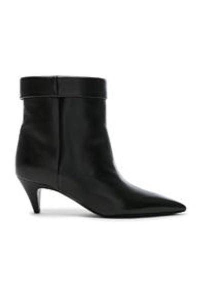 Shop Saint Laurent Charlotte Kitten Heel Ankle Boots In Black