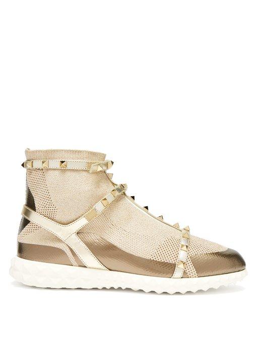 valentino gold trainers
