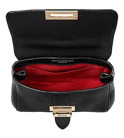 Aspinal Of London Micro Lottie Shoulder Bag In Black