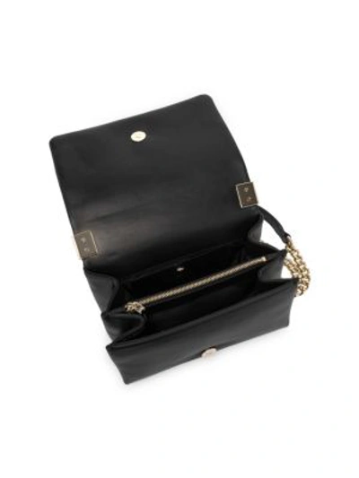 Shop Versace Palazzo Chain Crossbody Bag In Black