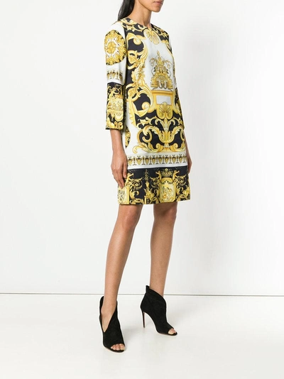 Shop Versace Baroque Print Dress