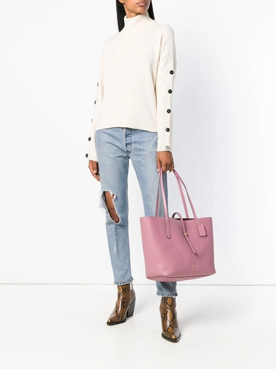 Shop Coach Market Tote In Pink