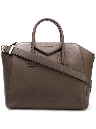 Shop Givenchy 'antigona' Handtasche In Grey
