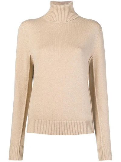 Shop Chloé Cashmere Knit Sweater - Neutrals