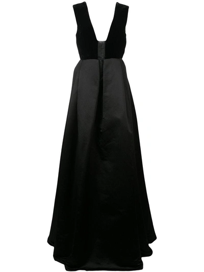 Shop Alex Perry Flared Formal Gown - Black