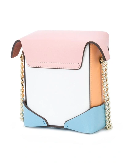 Shop Manu Atelier Micro Pristine Crossbody Bag In Blue