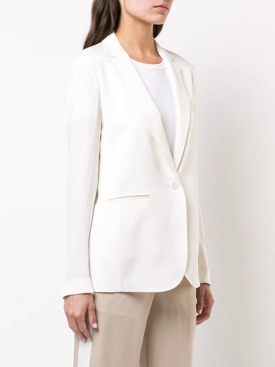 Shop Theory Plunge Single Breasted Blazer - Neutrals