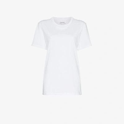 Shop Frame White Men's Short Sleeve Linen T Shirt