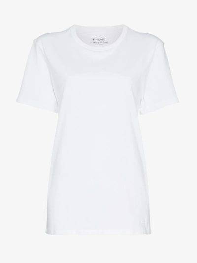 Shop Frame White Men's Short Sleeve Linen T Shirt
