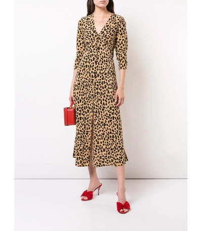 Shop Rixo London Leopard Print Dress
