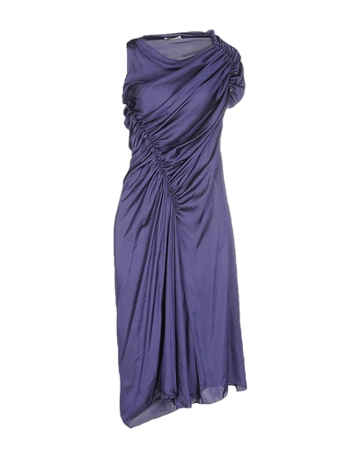 Shop Lanvin Knee-length Dresses In Purple