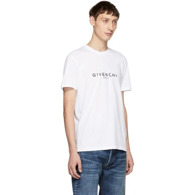 Shop Givenchy White Logo T-shirt