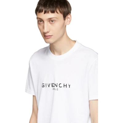 Shop Givenchy White Logo T-shirt