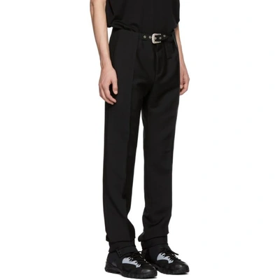 Shop Givenchy Black Belt Trousers In 001 Black